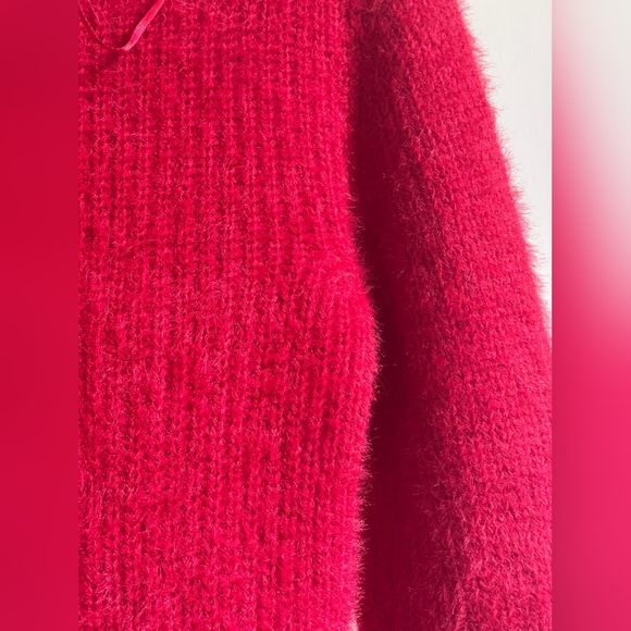 Madden Girl Red Cardigan with Heart Accents - Picture 3 of 8